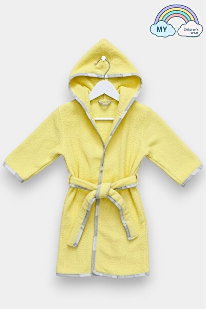 My Kids Wear رداء حمام للأطفال بغطاء للرأس من 6 إلى 36 شهرًا