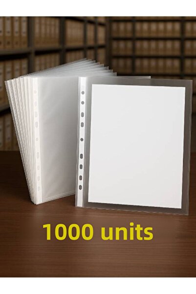 nistabolje 1,000 Pieces A4 Transparent File Foy Pouch File Office-Bureau-School
