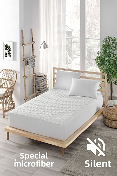 ELY PARKER Saltea Silențioasă Protector de saltea-matlasat Saltea montată-microfibră-dublă-singur-bebeluş