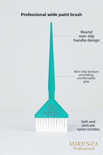 mirenza cosmetic فرشاة احترافية لصبغ الشعر باللون الفيروزي |   فرشاة صبغ الشعر بالياج والصبغات