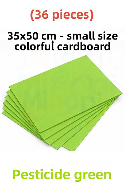 Minopi ورق مقوى أخضر اللون 36 قطعة 35x50 سم ورق مقوى صلب