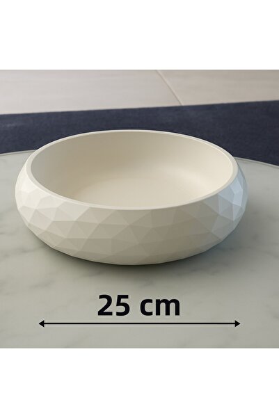 TriVox3D Decorative Door Entrance Money, Key, Wallet Bowl Ornament (Diameter 25 cm)