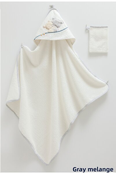 Caramell منشفة قماط لحديثي الولادة مقاس 82^90 سم و1 منشفة قماط منقوشة على شكل دمية دب