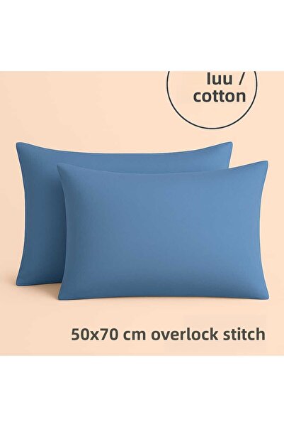 Loova Θήκη μαξιλαριού 2 τεμάχια Μονόχρωμο 100% βαμβάκι με Βαμβάκι φερμουάρ κα...