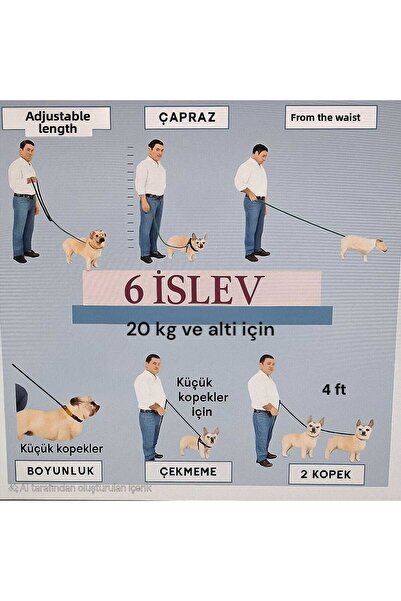 moonparacord Dog Walking Leash Hands-Free Dog Hands Free 8 mm Orange