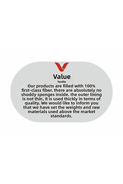VALU TEKSTİL 2 Pieces 50X70 cm Fiber-Filled Pillow – 800 Gr, Vacuum-Packed Anti-Allergic, Soft and Plump Sleeping Pillow