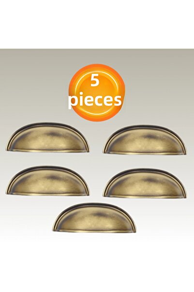 CAN METAL Tas Midye Çanak 64mm Αντικέ Κίτρινο Συρτάρι Ντουλάπας Λαβή Επίπλων ...