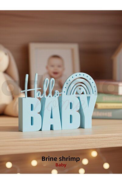 Artemia Home Hello Baby Table Decor | Baby Shower Sign | Baby Boy Birth Party Decoration