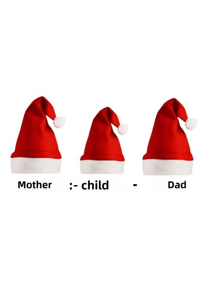 ZENCHES Pălărie de Crăciun Mamă Tată Copil 3 buc
