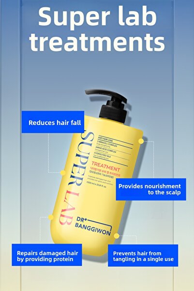 DR BANGGIWON Super Lab Treatment Cream, Anti-Hair Loss, Intensive Repair Hydrolyzed Silk, 3 Miracell Complex 1000 ml
