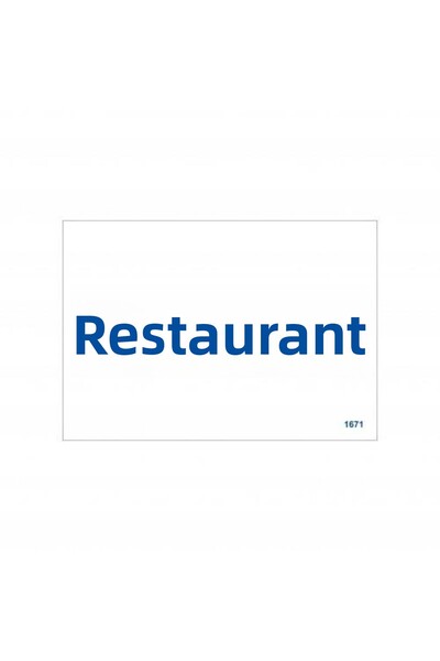 INURA GLOBAL Dining Hall Warning Sign 17.5x25 CODE:1671