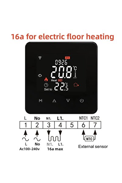 Choice Tuya Smart Home Thermostat Water Electric Warm Floor Heating Gas Boile...