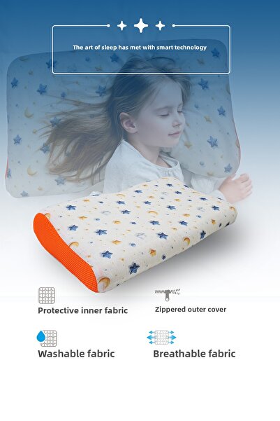 PUFYMAX Visco Orthopedic Children's Pillow, Visco Pillow with Neck Support an...
