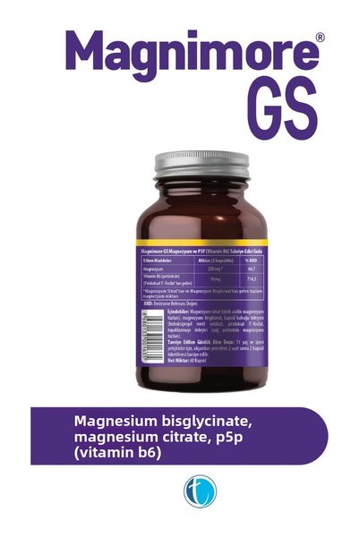 Magnimore Gs Magnesium 60 Herbal Capsules Bisglycinate Citrate