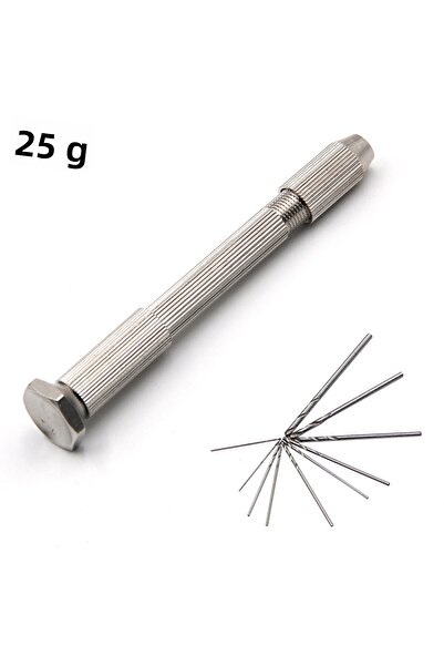 Choice مجموعة أدوات صغيرة فضية بمقبض مثقاب يدوي ملتوي برأس واحد من الفضة مكون...