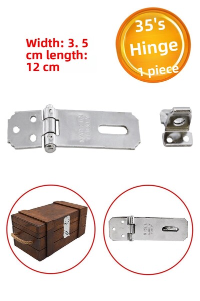 Badem10 صندوق صندوق فاخر 35 قطعة قفل مفصلي قفل قفل كروم اللون قفل Tosba