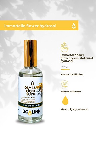 Doalinn 100 مل هيليكريسوم إيتاليكوم زهرة الخلود (الذهبية) هيدروسول