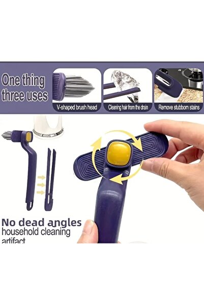 Alvin 3-in-1 Multi-Purpose Cleaning Brush – Grout, Drain, and Floor Cleaning ...