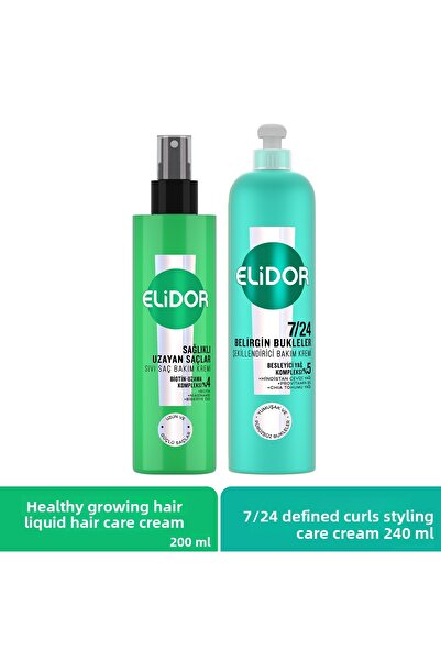 Elidor Liquid Conditioner Healthy Lengthening Hair 200 ml + 7/24 Styling Care...