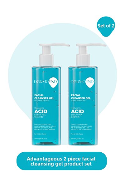 Dermoend جل تنظيف الوجه، عبوة من قطعتين