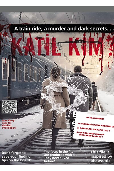 Kızıl Panda Yayınevi Detective Killer Hunting Game Set with 6 Files