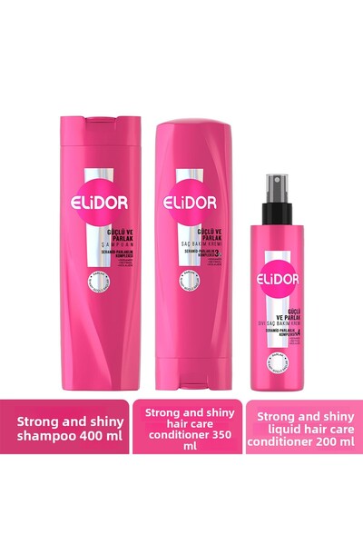 Elidor Strong and Shiny Hair Care Set 3-Piece