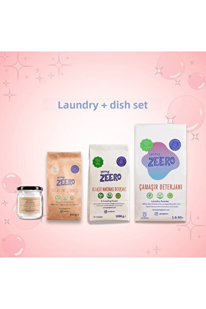 Going Zeero Natural Cleaning Laundry Dish Washing Set