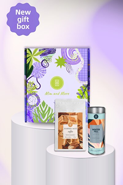 Mim and More Cozy Gift Box | Winter Fell Tea, Toffee Nut Coffee - Peace Set