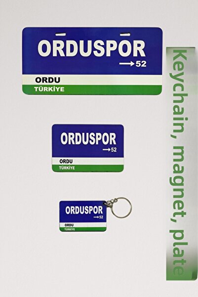 DURUSA Set de plăci retro MDF, magnet și breloc de articole "Orduspor" – MDF ...