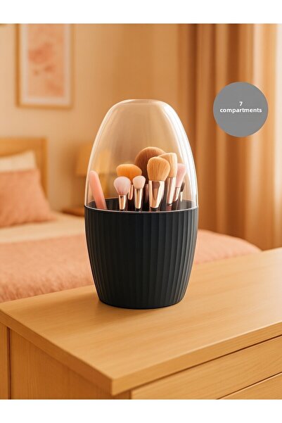 Nesto Home منظم فانوس متعدد الأغراض مع غطاء و7 أقسام للمكياج ومنظم للحمام