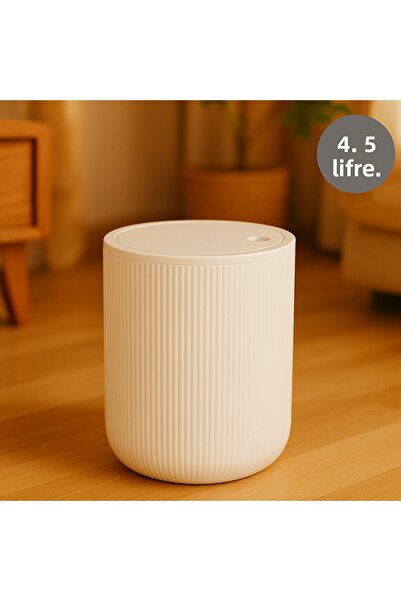 Nesto Home سلة مهملات الحمام والمطبخ سعة 4.5 لتر مستديرة