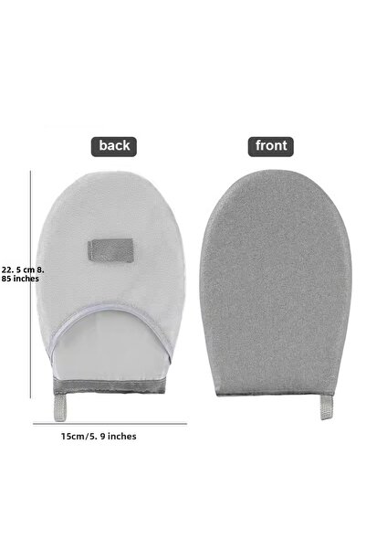 Choice لوح كي قابل للغسل باللون الرمادي مع قفازات صغيرة مضادة للحروق وغطاء وس...