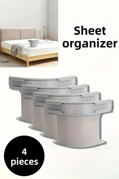 Bayev 4 Pieces Duvet Cover and Sheet Organizer - Invisible Duvet Cover and Sheet Holder Organizer