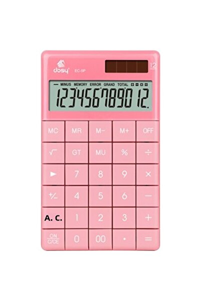 Dosy Calculator Medium Size Pink 166X100