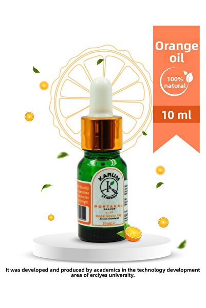 KARUM زيت البرتقال العطري 100% نقي وطبيعي مع قطارة زجاجية 10 مل