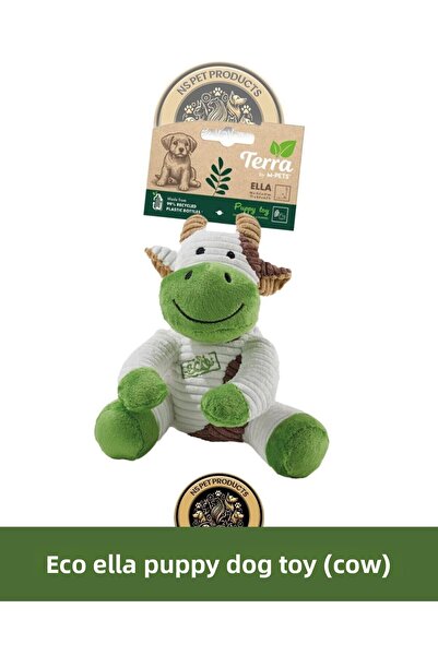 M-PETS لعبة تيرا إيكو إيللا للجراء (بقرة)