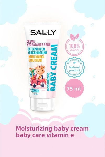 Sally كريم الأطفال المهدئ والمرطب - فيتامين إي للعناية بالأطفال