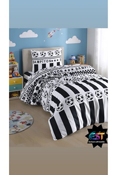 EVRİZON مجموعة غطاء لحاف للأطفال بمروحة واحدة