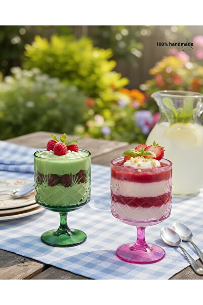 AKDEN STORE Magnolia Ice Cream Bowl, Dessert Bowl & Coffee Side Water Glass