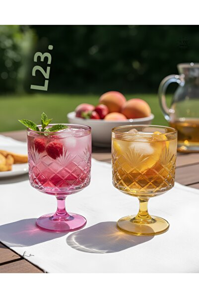 AKDEN STORE Magnolia Ice Cream Bowl, Dessert Bowl & Coffee Side Water Glass