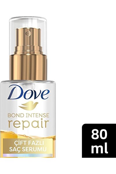 Dove سيروم للشعر ثنائي المرحلة بوند لإصلاح مكثف ومركب الببتيد 80 مل