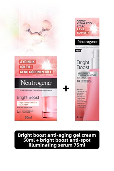 Neutrogena Bright Boost Anti-Aging Gel Cream 50 ml + Anti-Blemish Brightening...