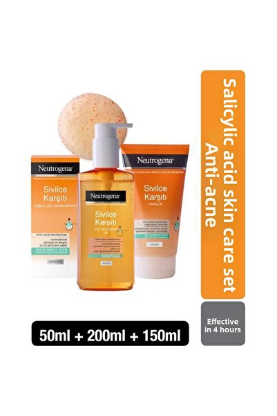 Neutrogena مجموعة العناية بالبشرة بحمض الساليسيليك المضاد