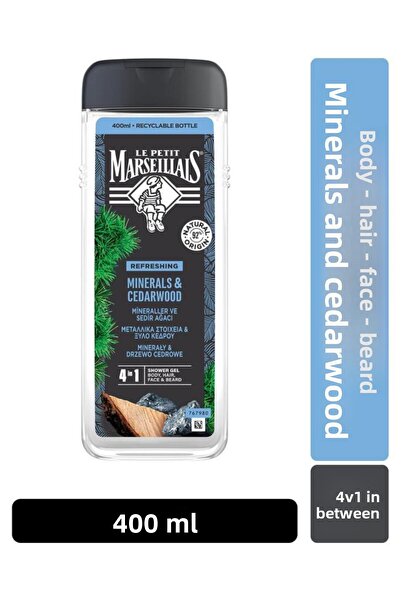 Le Petit Marseillais Lpm Men Minerals and Cedarwood Shower Gel 400 ml