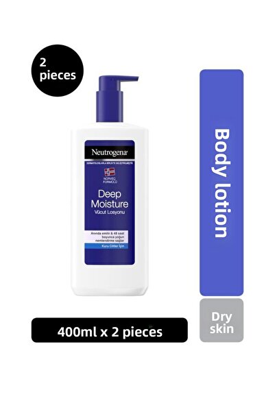 Neutrogena لوشن الجسم المرطب العميق معطر 400 مل × 2