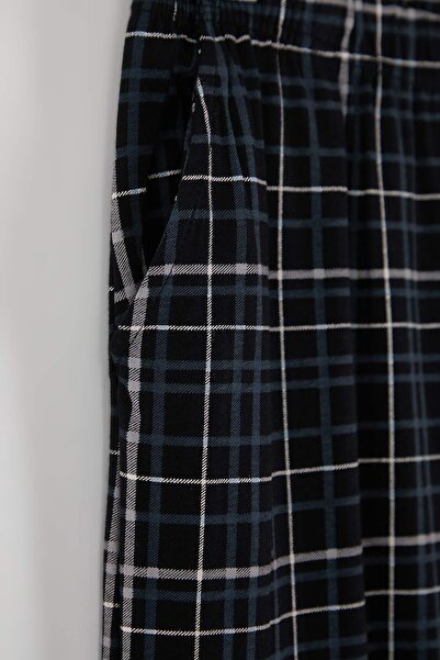 Trendyol Collection Schwarz-Mehrfarbiges 2er-Pack Baumwoll-Pyjamaunterteile TMNAW26PJ00005