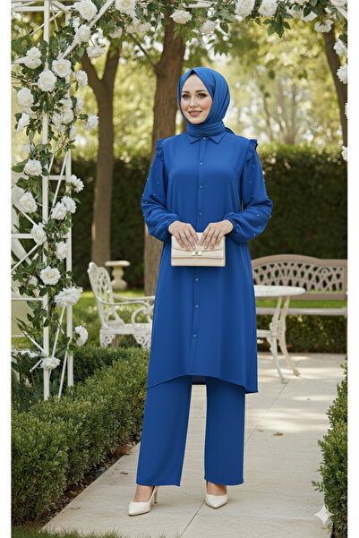 Hürrem Ayrobin Fabric Women's Jala Suit Indigo
