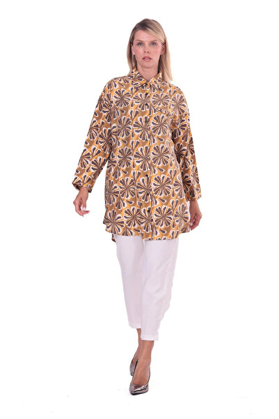 Invee Floral Patterned Shirt 7155 Sari