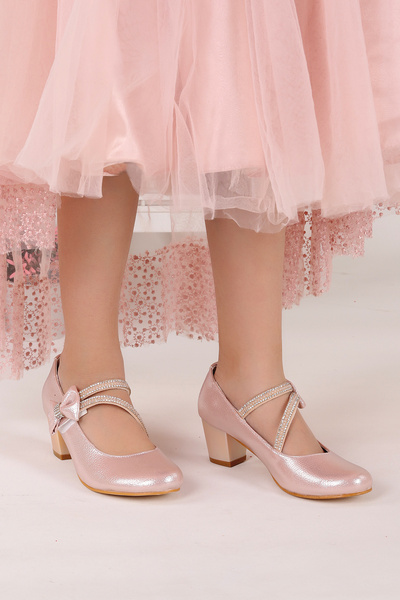 Kiko Kids Aisha Vakko Günlük Kız Çocuk 4 Cm Topuklu Abiye Ayakkabı