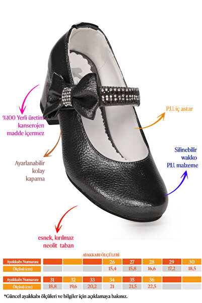 Kiko Kids Cameli Vakko Daily Pantofi de seara pentru fete cu toc de 4 cm